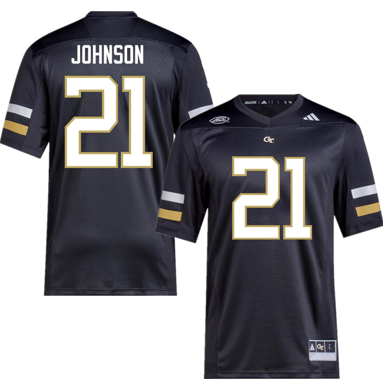 Calvin Johnson Georgia Tech Jerseys,Georgia Tech Yellow Jackets College Football Uniforms-Black